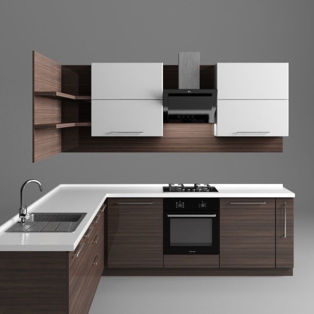 apartment furniture Kitchen 3D | CGTrader