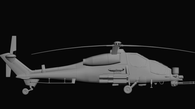 Helicopter A129 Mangusta 3D model_10