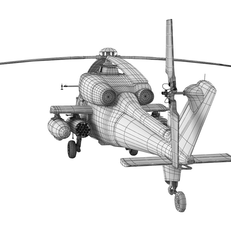 Helicopter A129 Mangusta 3D model_9