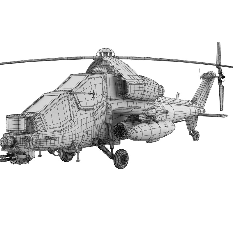 Helicopter A129 Mangusta 3D model_8
