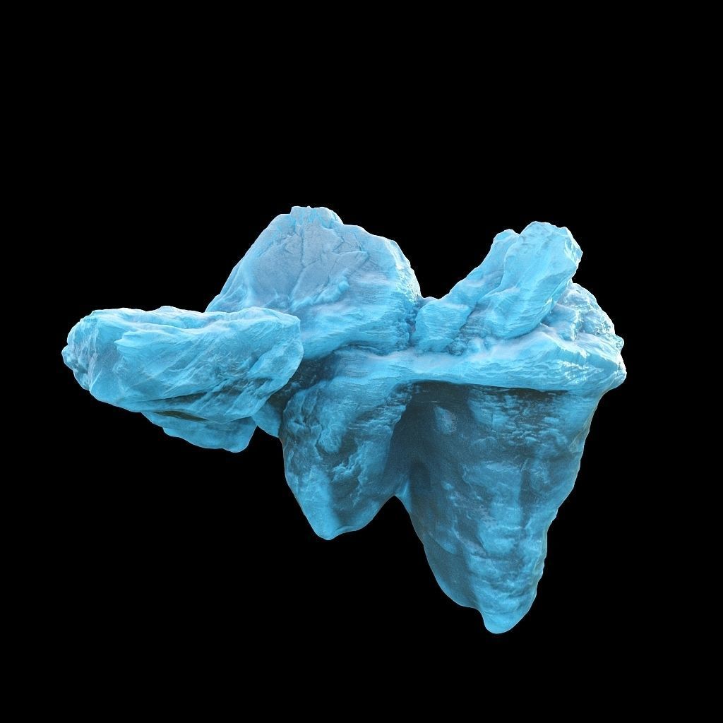Photorealistic V-Ray render ready Iceberg kit  Low-poly 3D model_9