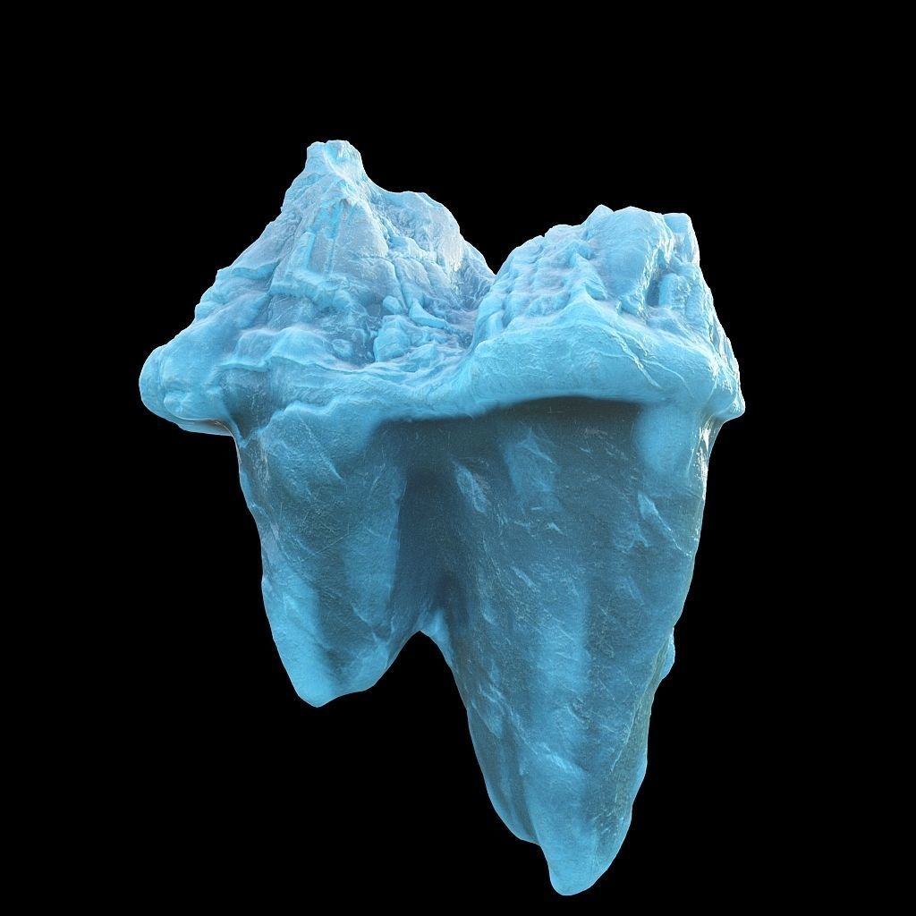 Photorealistic V-Ray render ready Iceberg kit  Low-poly 3D model_7