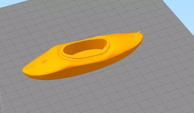 kayak 3D print model_0