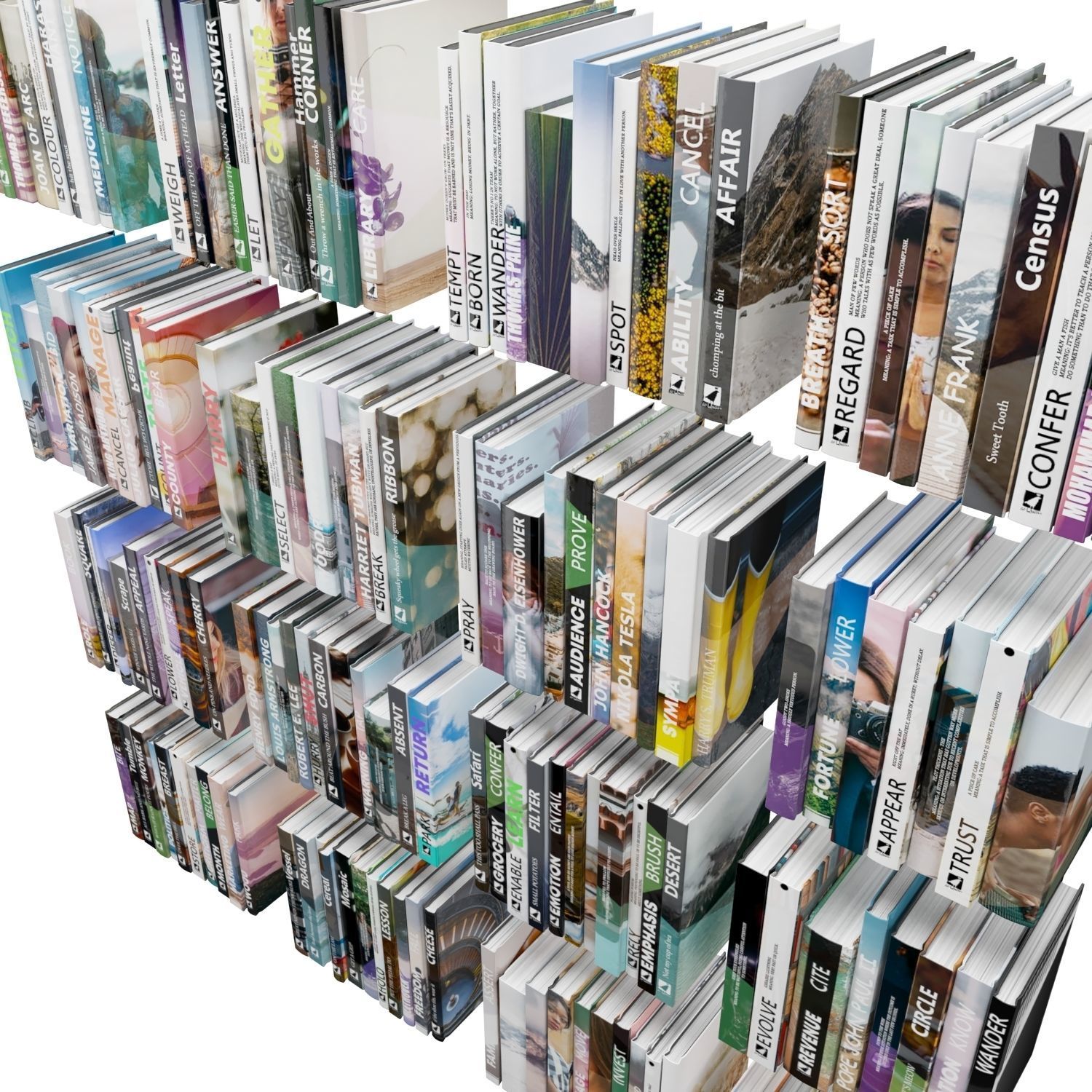 Books 150 pieces 1-8-1 3D model_21