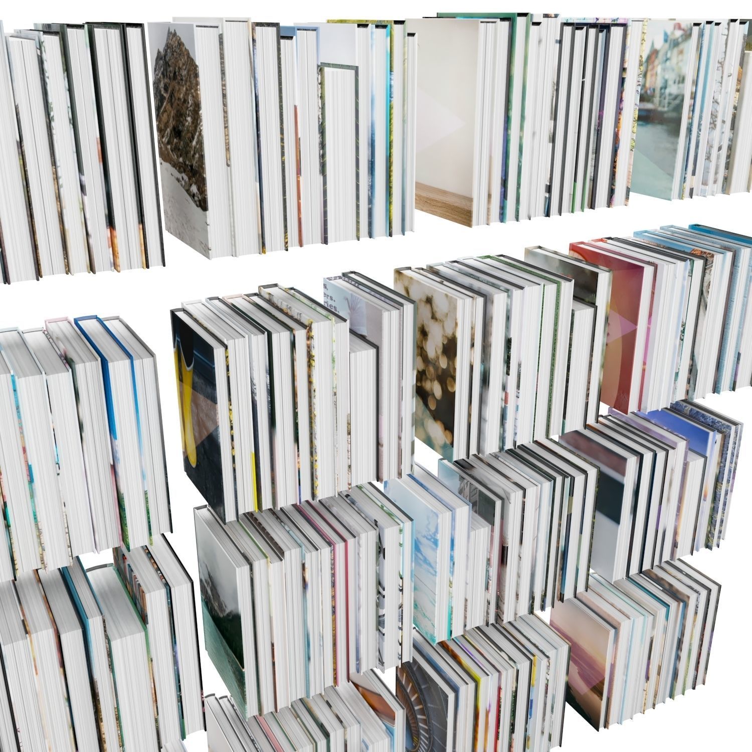 Books 150 pieces 1-8-1 3D model_8