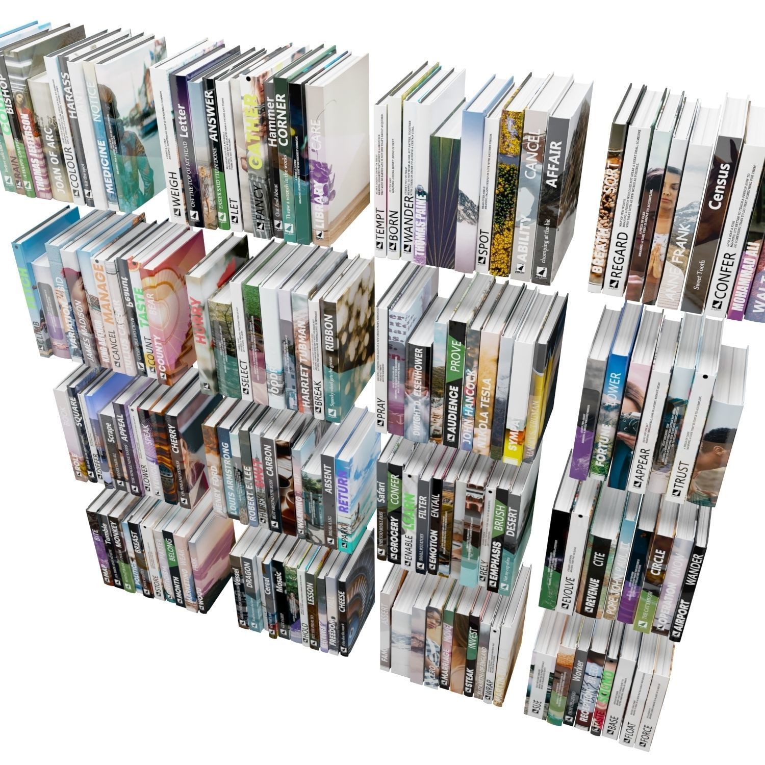 Books 150 pieces 1-8-1 3D model_6