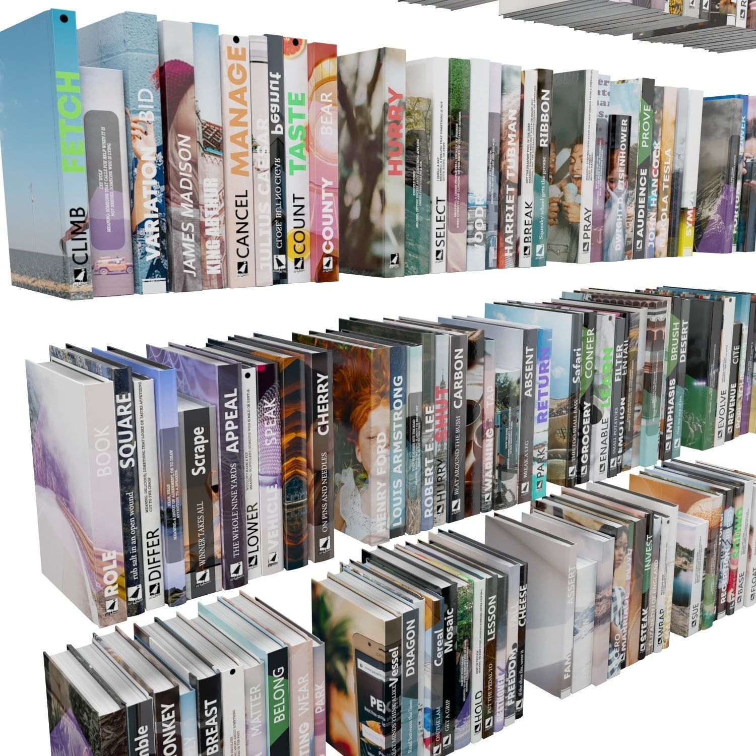 Books 150 pieces 1-8-1 3D model_19