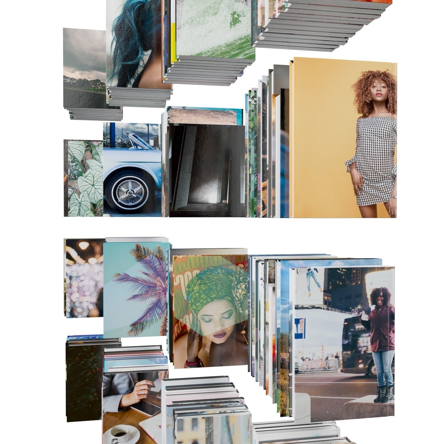 Books 150 pieces 1-9-1 Low-poly 3D model_13