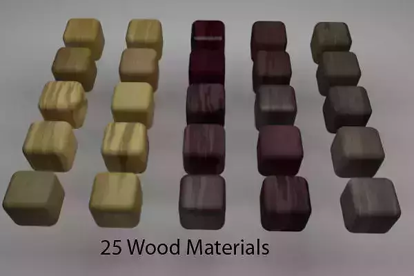 Wood Materials Pack 1 for C4D R20 3D model