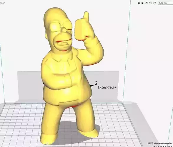 Homer Simpson boxing promoter -3D print ready