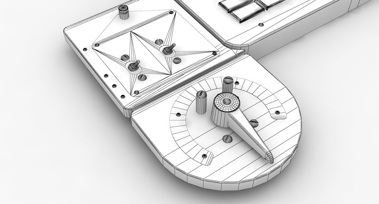 Mi-8MT Mi-17MT Left Panels Board English Low-poly 3D model_16