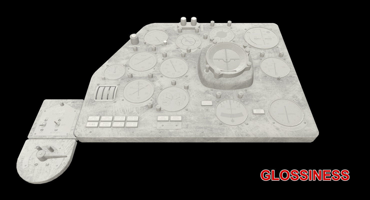 Mi-8MT Mi-17MT Left Panels Board English Low-poly 3D model_21