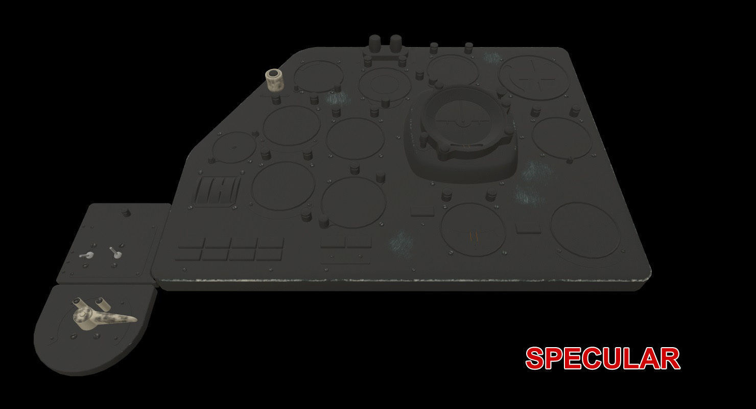 Mi-8MT Mi-17MT Left Panels Board English Low-poly 3D model_22
