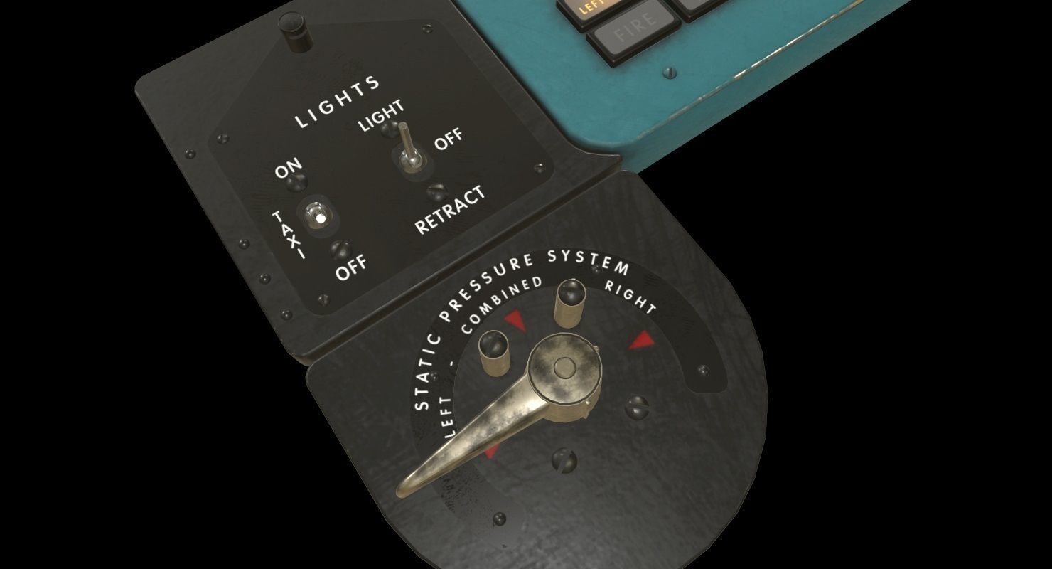 Mi-8MT Mi-17MT Left Panels Board English Low-poly 3D model_6
