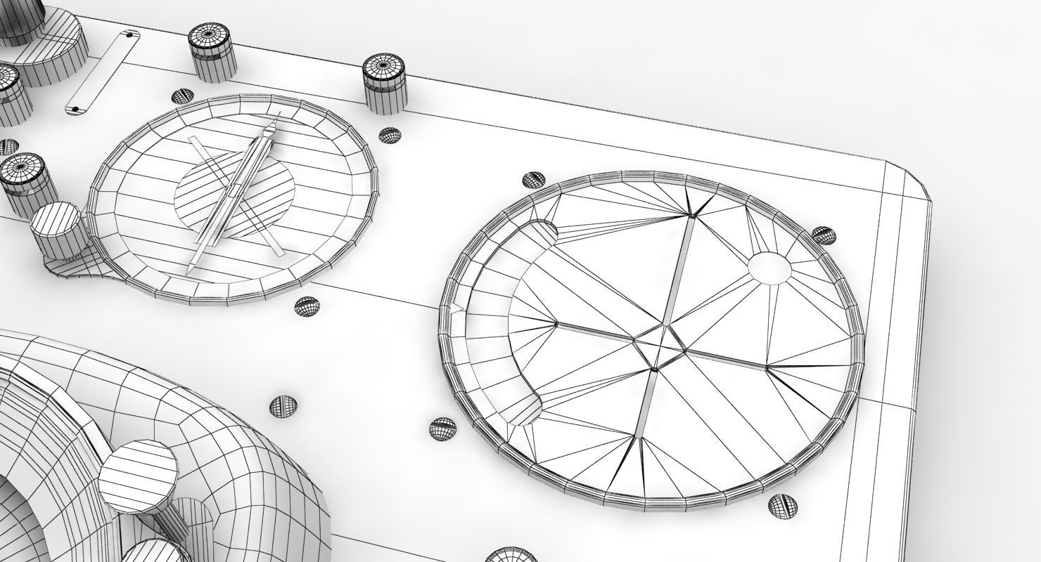 Mi-8MT Mi-17MT Left Panels Board English Low-poly 3D model_19