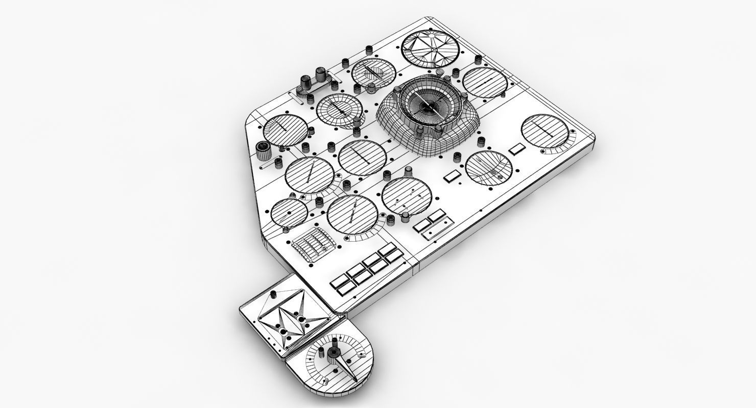 Mi-8MT Mi-17MT Left Panels Board English Low-poly 3D model_11