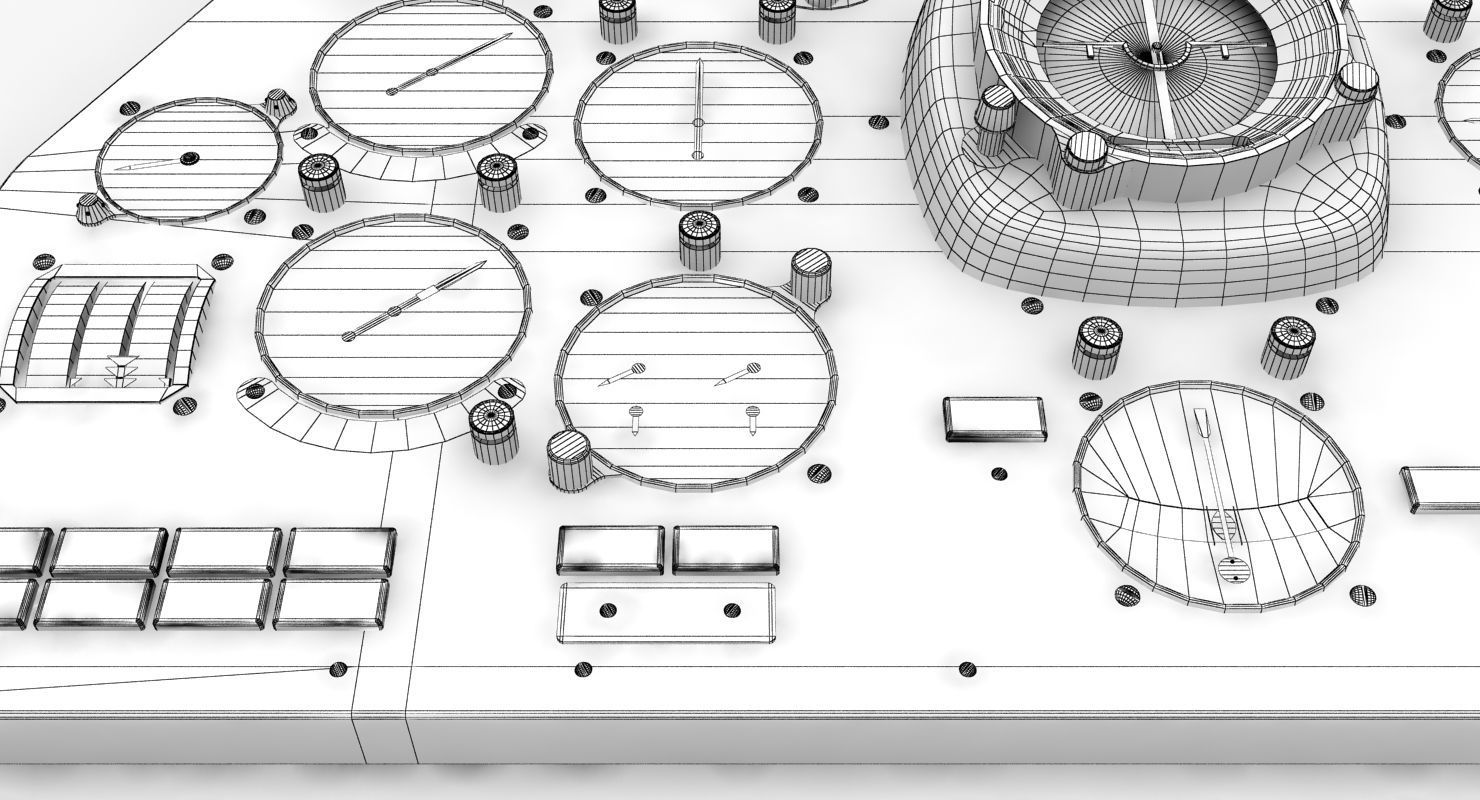 Mi-8MT Mi-17MT Left Panels Board English Low-poly 3D model_14