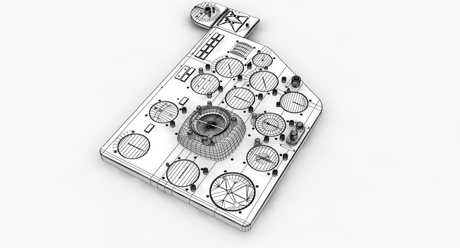 Mi-8MT Mi-17MT Left Panels Board English Low-poly 3D model_12