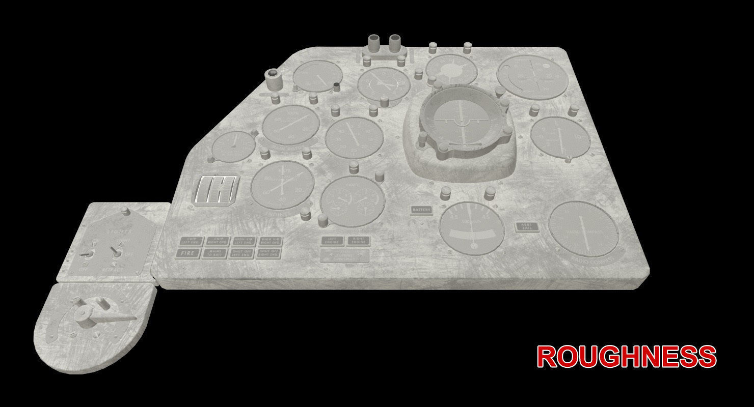 Mi-8MT Mi-17MT Left Panels Board English Low-poly 3D model_25