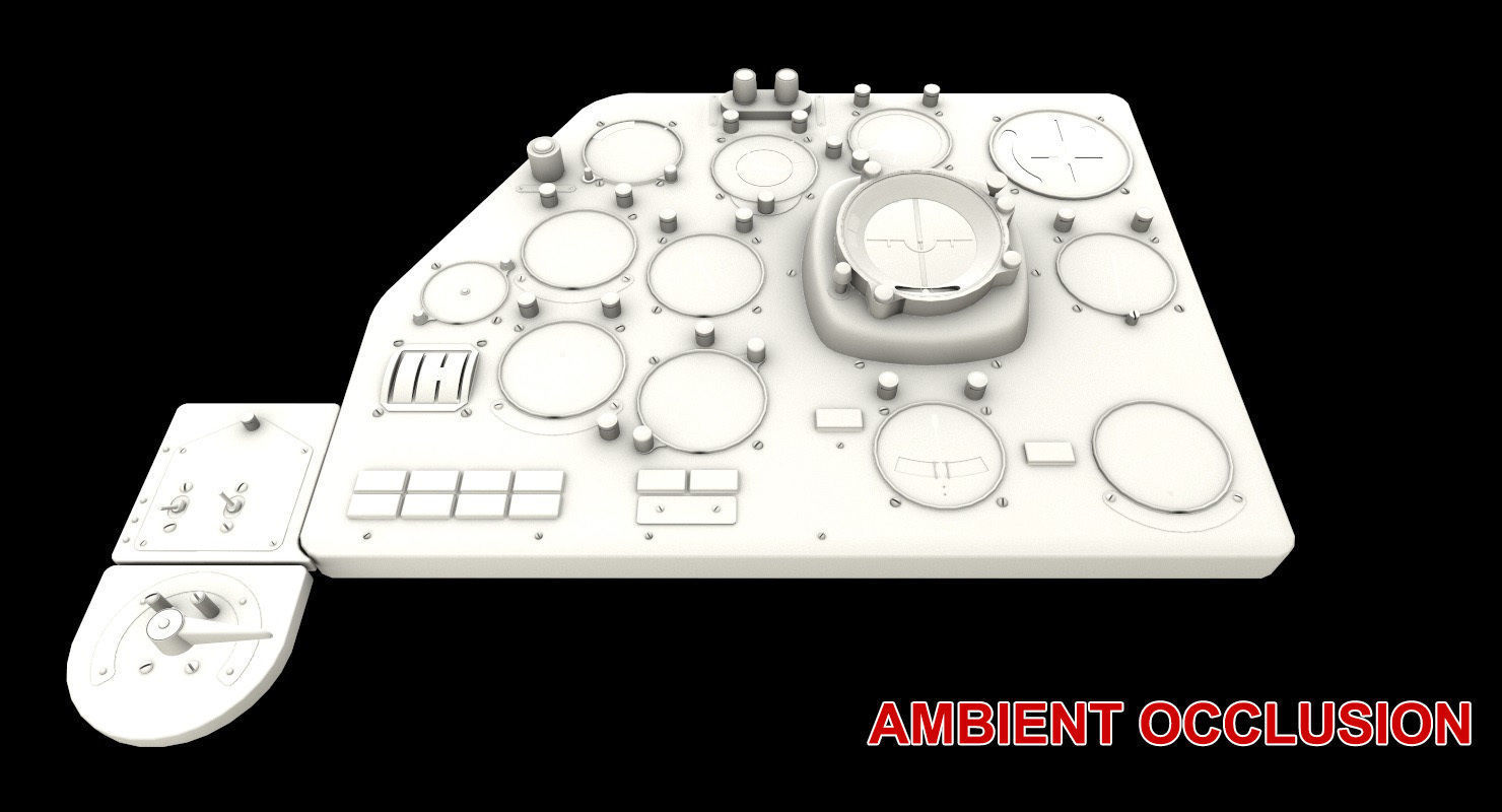 Mi-8MT Mi-17MT Left Panels Board English Low-poly 3D model_28