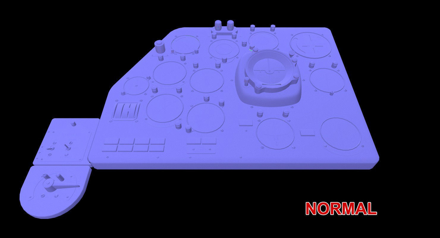 Mi-8MT Mi-17MT Left Panels Board English Low-poly 3D model_27