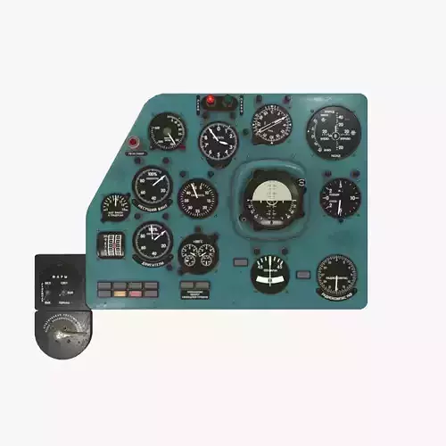 Mi-8MT Mi-17MT Left Panels Board Russian Low-poly 3D model