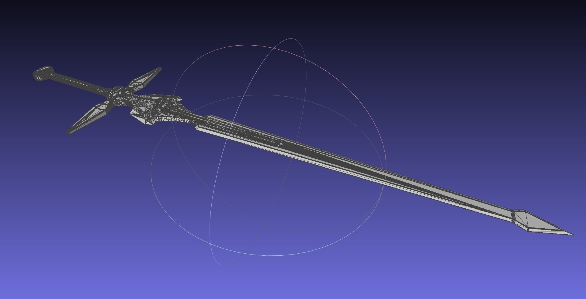 Sword Art Online Dark Repulser Sword Assembly 3D print model_12