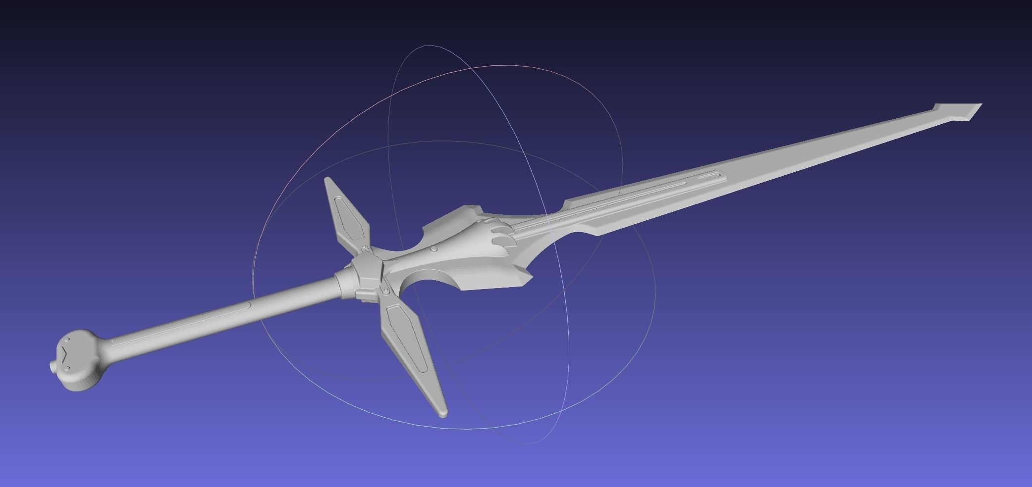 Sword Art Online Dark Repulser Sword Assembly 3D print model_18