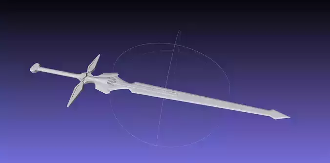 Sword Art Online Dark Repulser Sword Assembly 3D print model