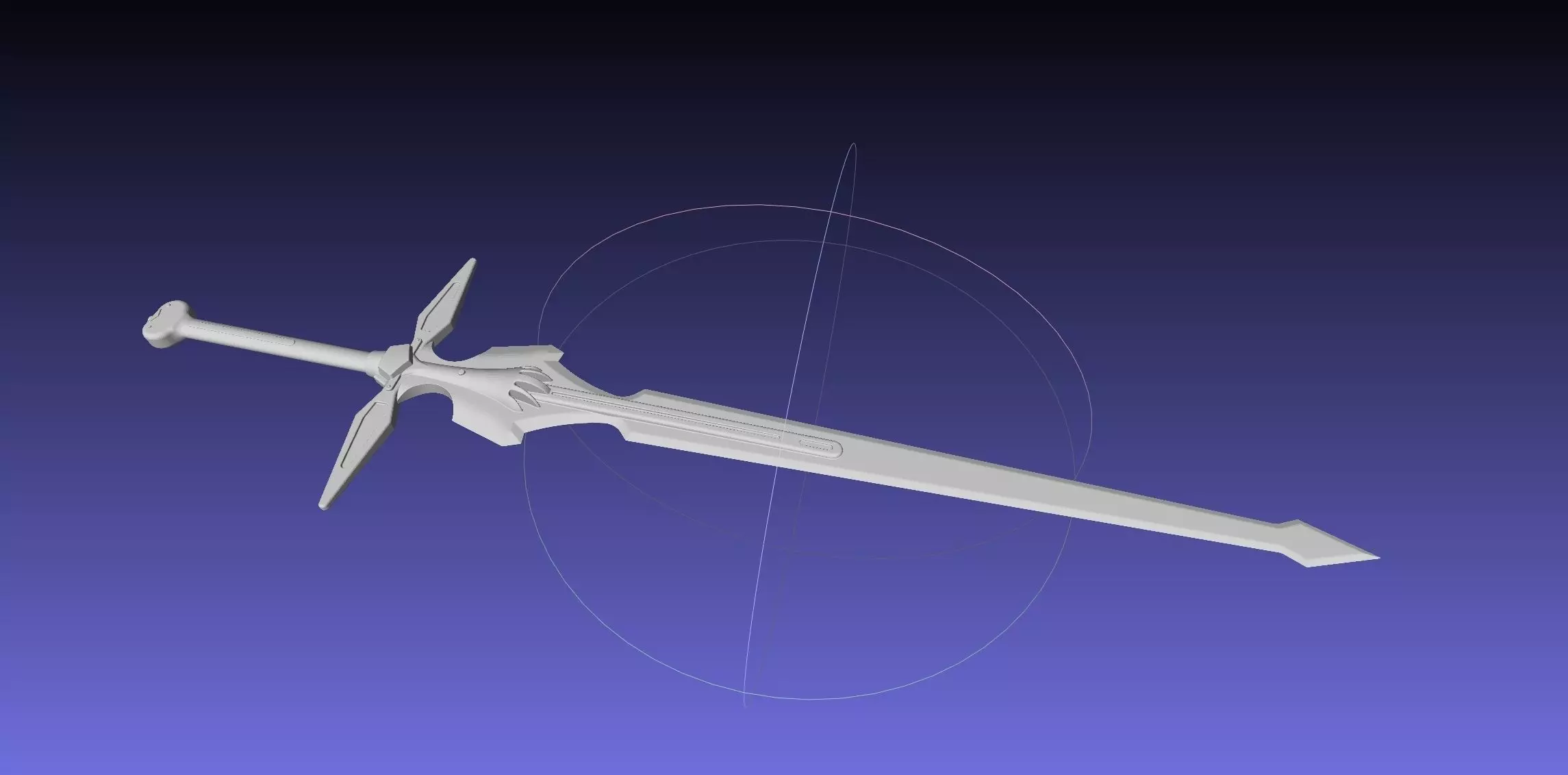 Sword Art Online Dark Repulser Sword Assembly 3D print model_0