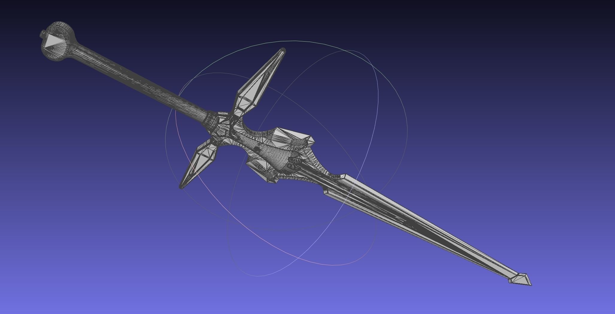 Sword Art Online Dark Repulser Sword Assembly 3D print model_14