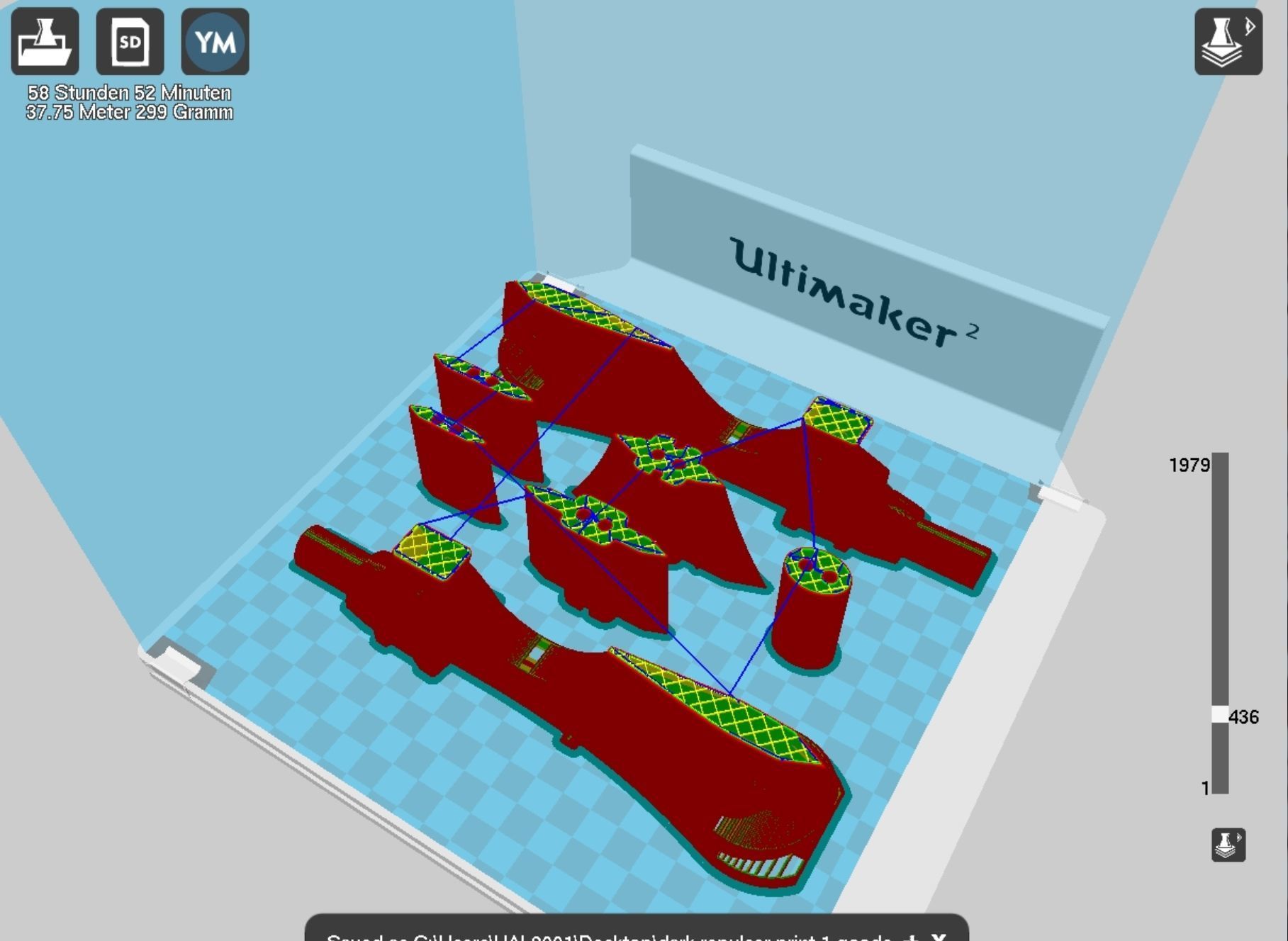 Sword Art Online Dark Repulser Sword Assembly 3D print model_47