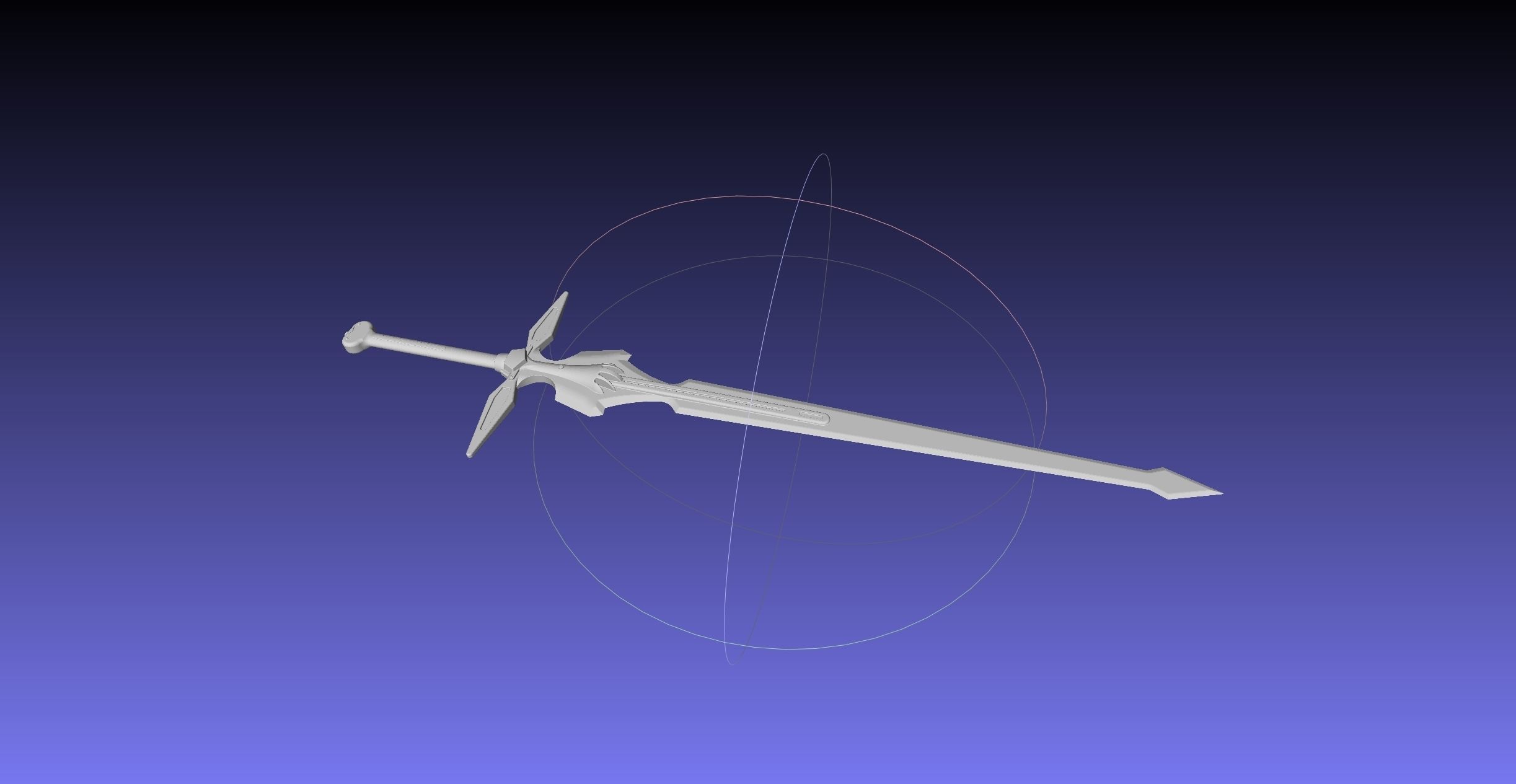 Sword Art Online Dark Repulser Sword Assembly 3D print model_20