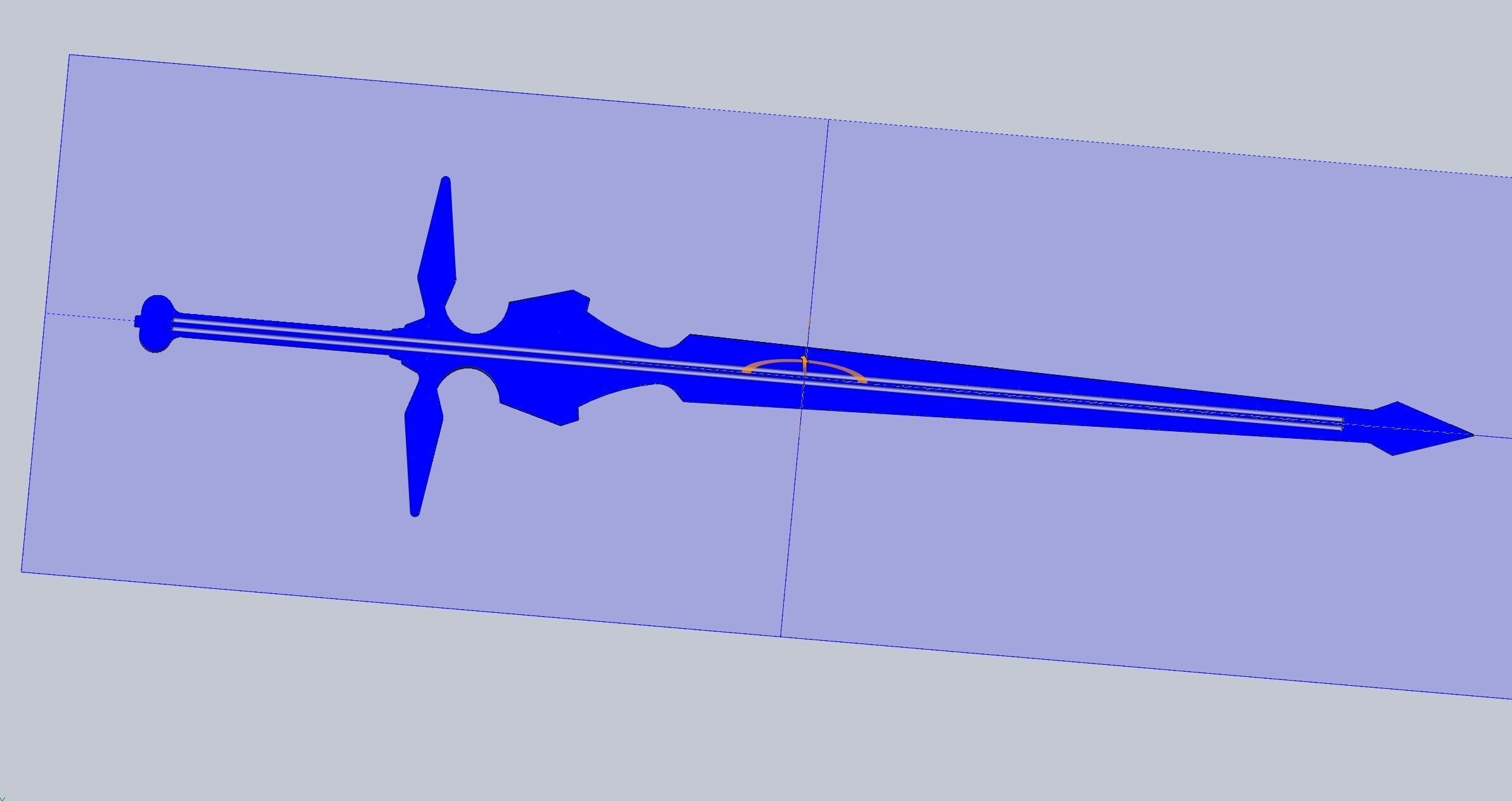 Sword Art Online Dark Repulser Sword Assembly 3D print model_6