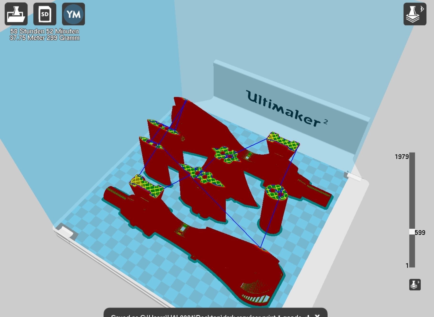 Sword Art Online Dark Repulser Sword Assembly 3D print model_52