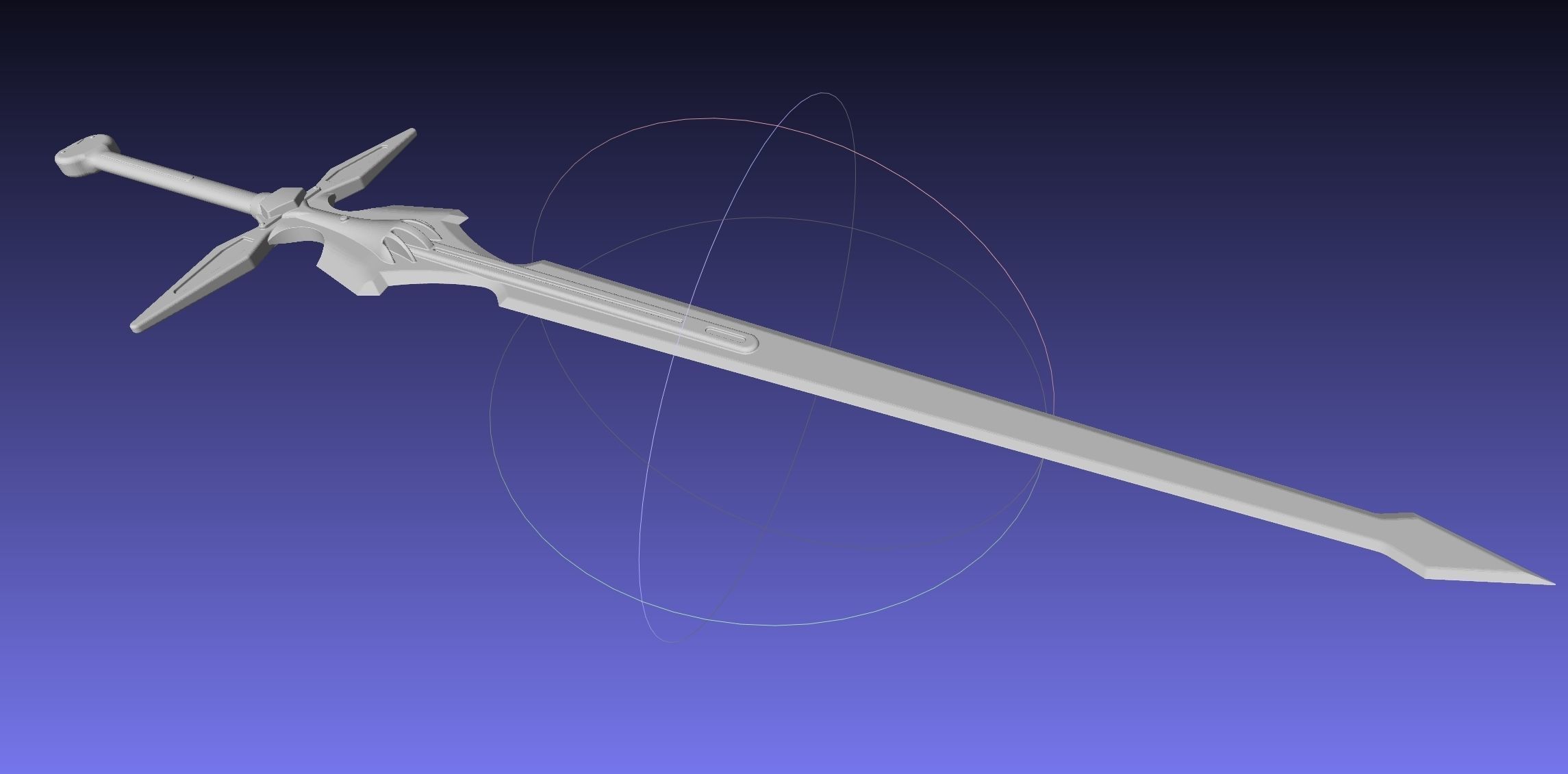 Sword Art Online Dark Repulser Sword Assembly 3D print model_19