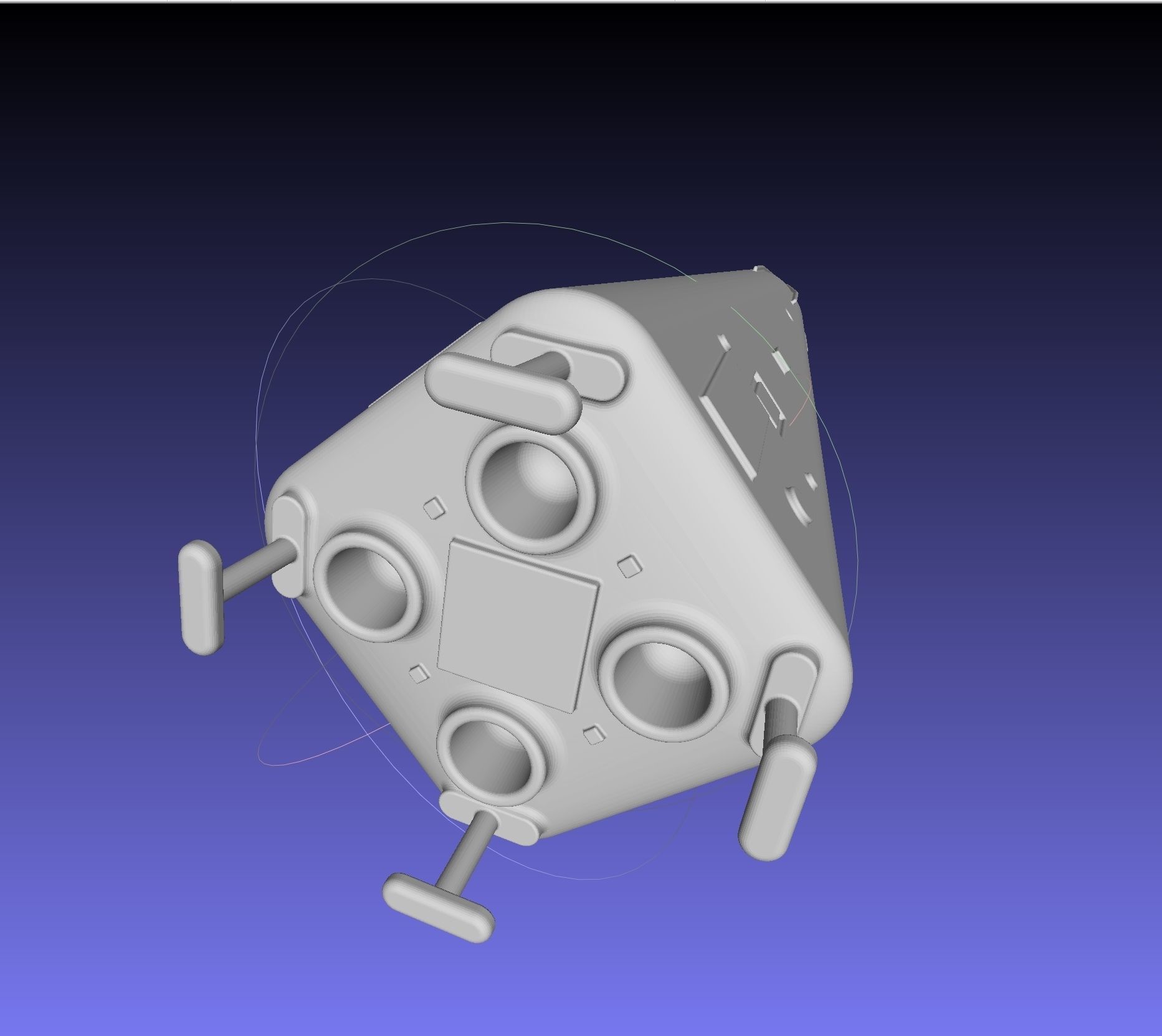 Delta Clipper MD DC-X Printable Miniature 3D print model_12