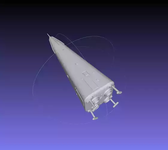 Delta Clipper MD DC-X Printable Miniature 3D print model