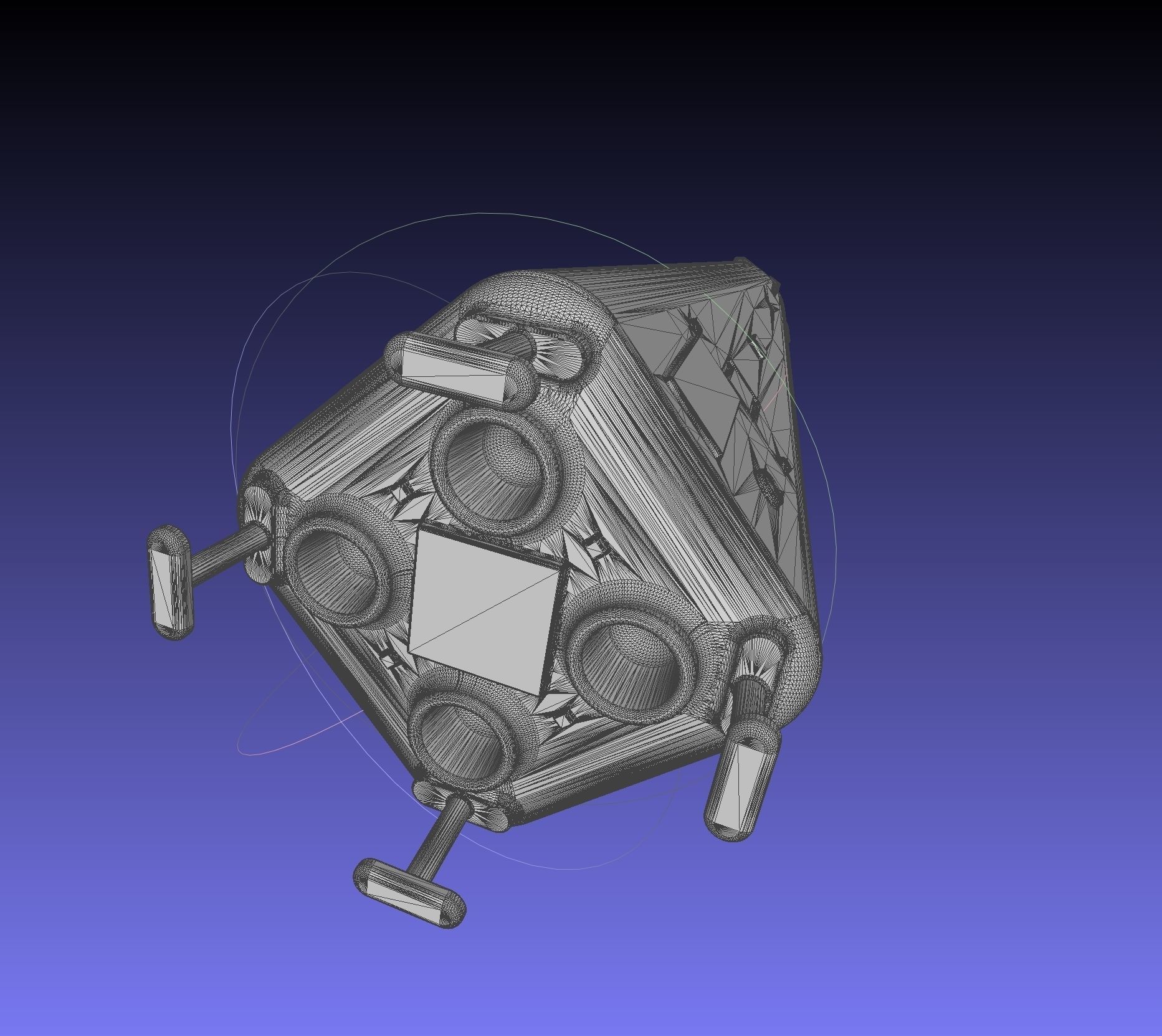 Delta Clipper MD DC-X Printable Miniature 3D print model_1