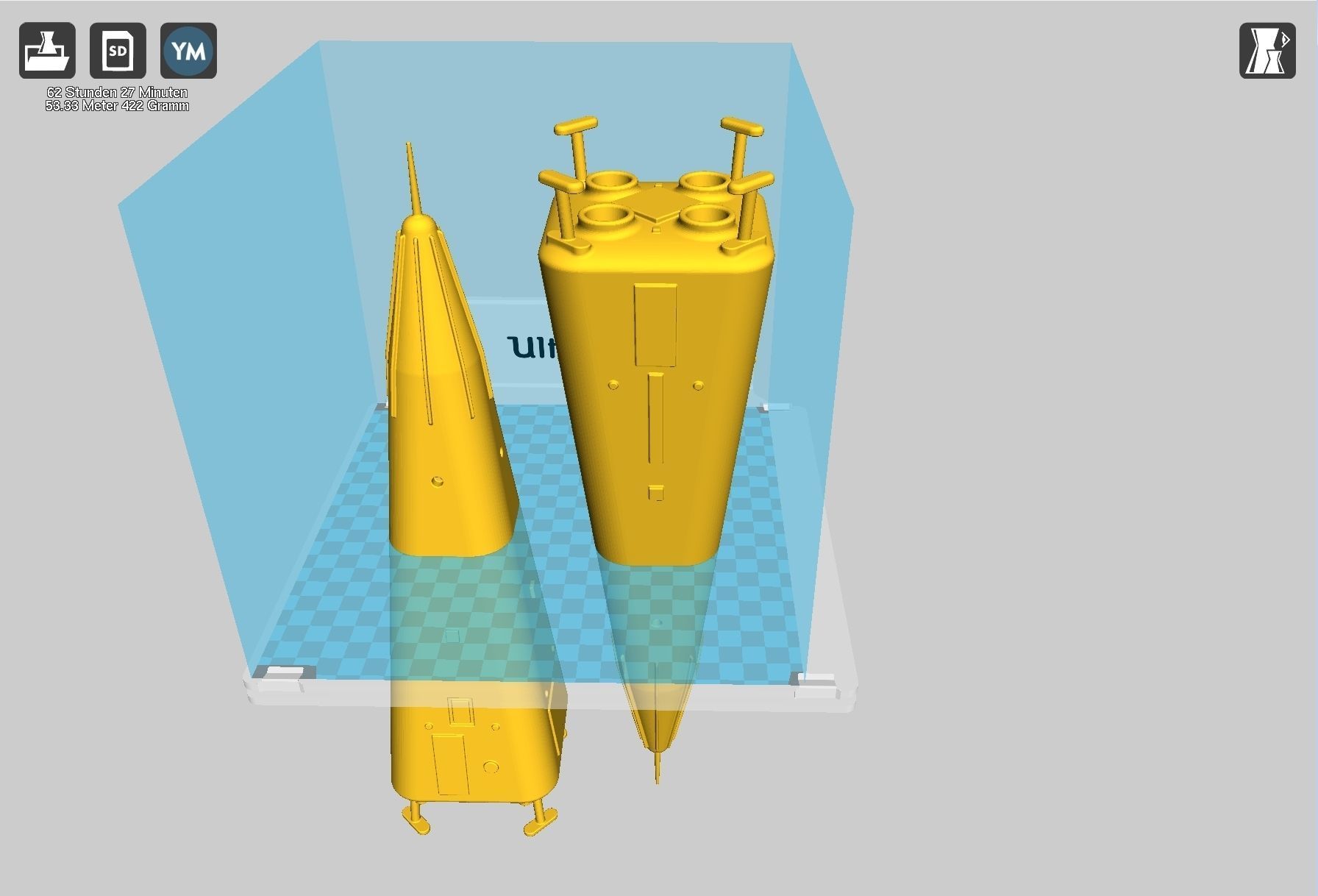 Delta Clipper MD DC-X Printable Miniature 3D print model_40