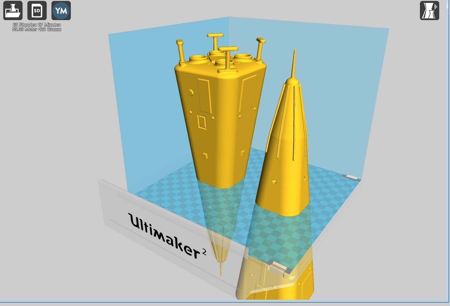 Delta Clipper MD DC-X Printable Miniature 3D print model_38