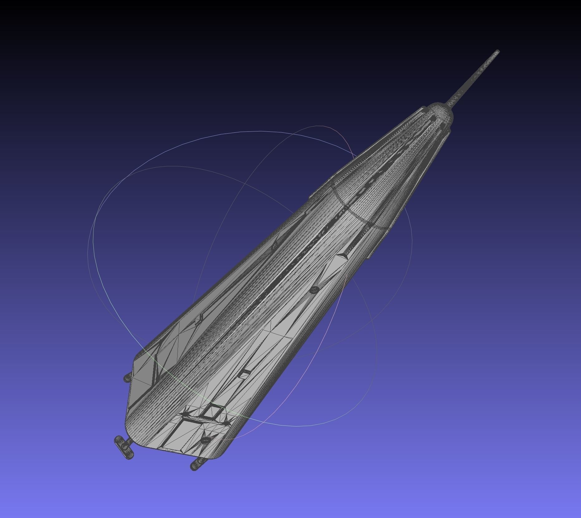 Delta Clipper MD DC-X Printable Miniature 3D print model_15
