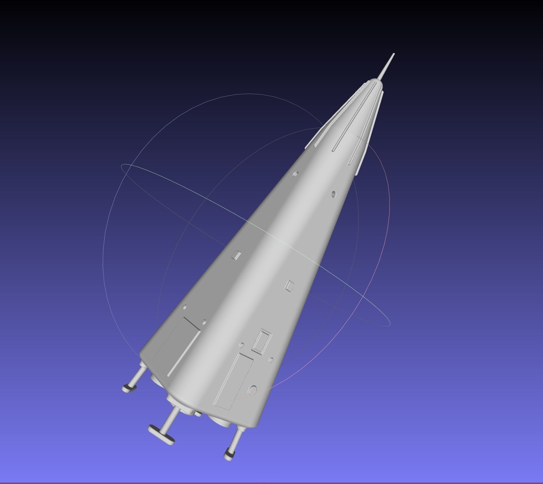 Delta Clipper MD DC-X Printable Miniature 3D print model_11