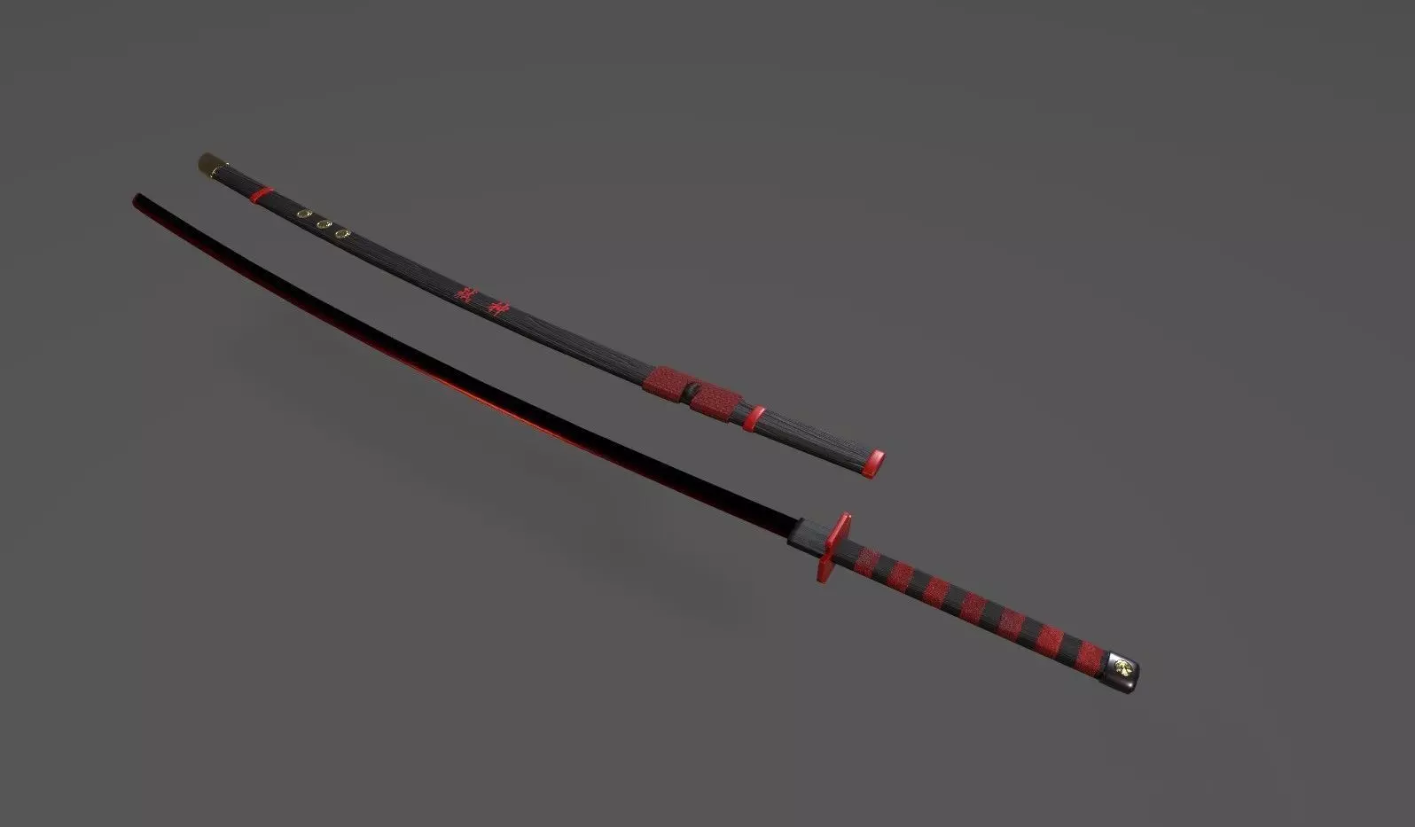 God Slayer Low-poly 3D model_0