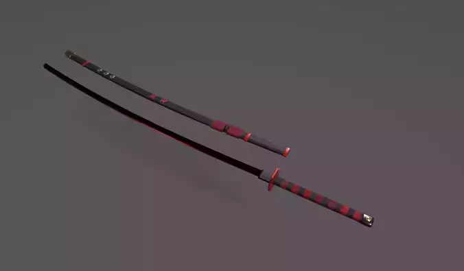 God Slayer Low-poly 3D model
