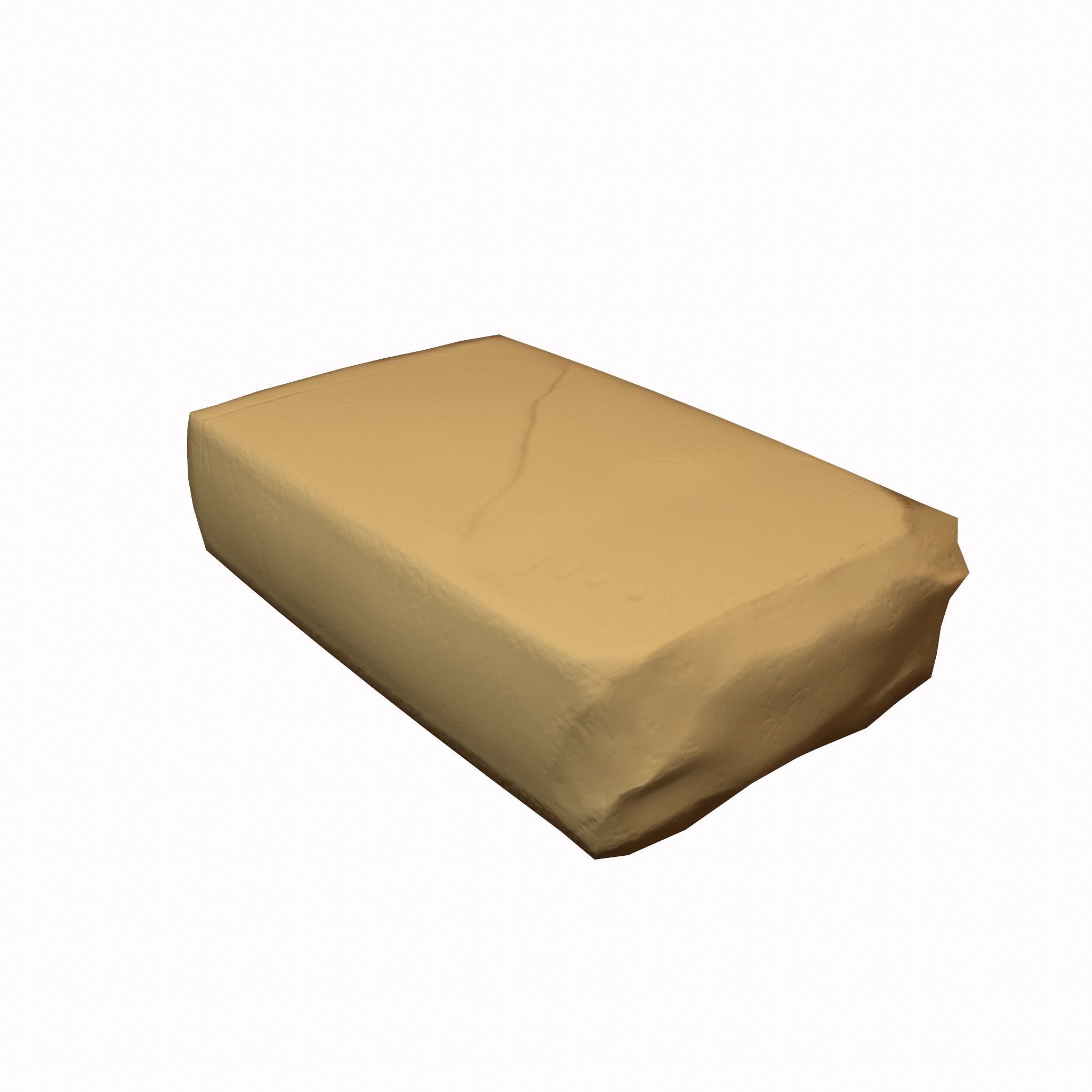 Butter Dish Low-poly 3D model_7