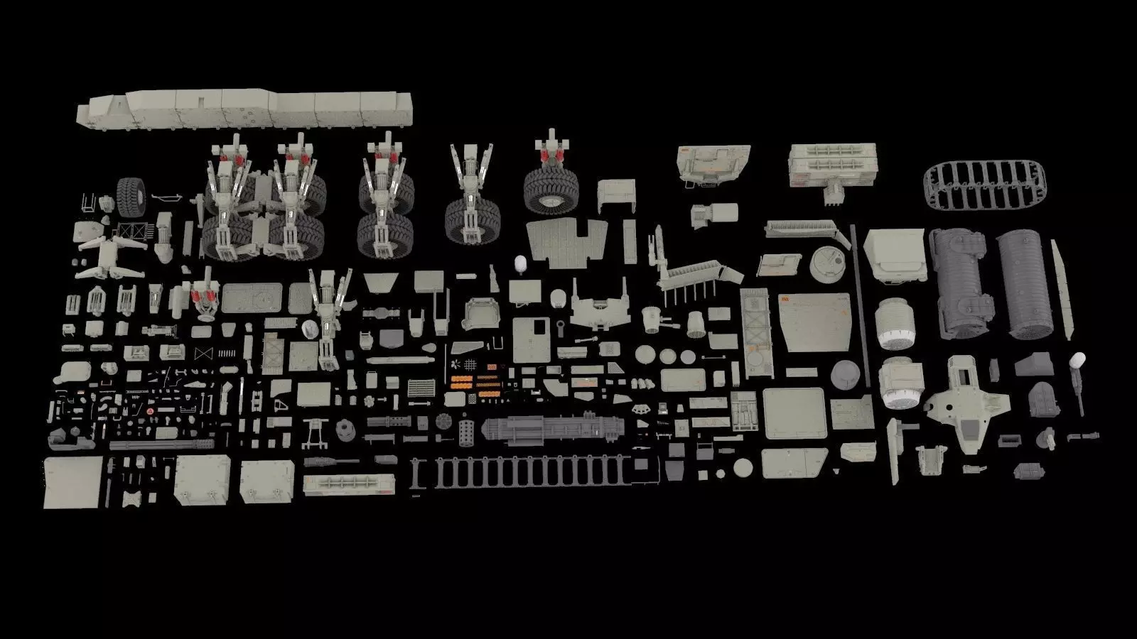 Mechanics collection 2 Kitbash 3D model