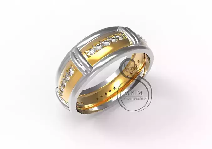 Wedding ring 3D print model