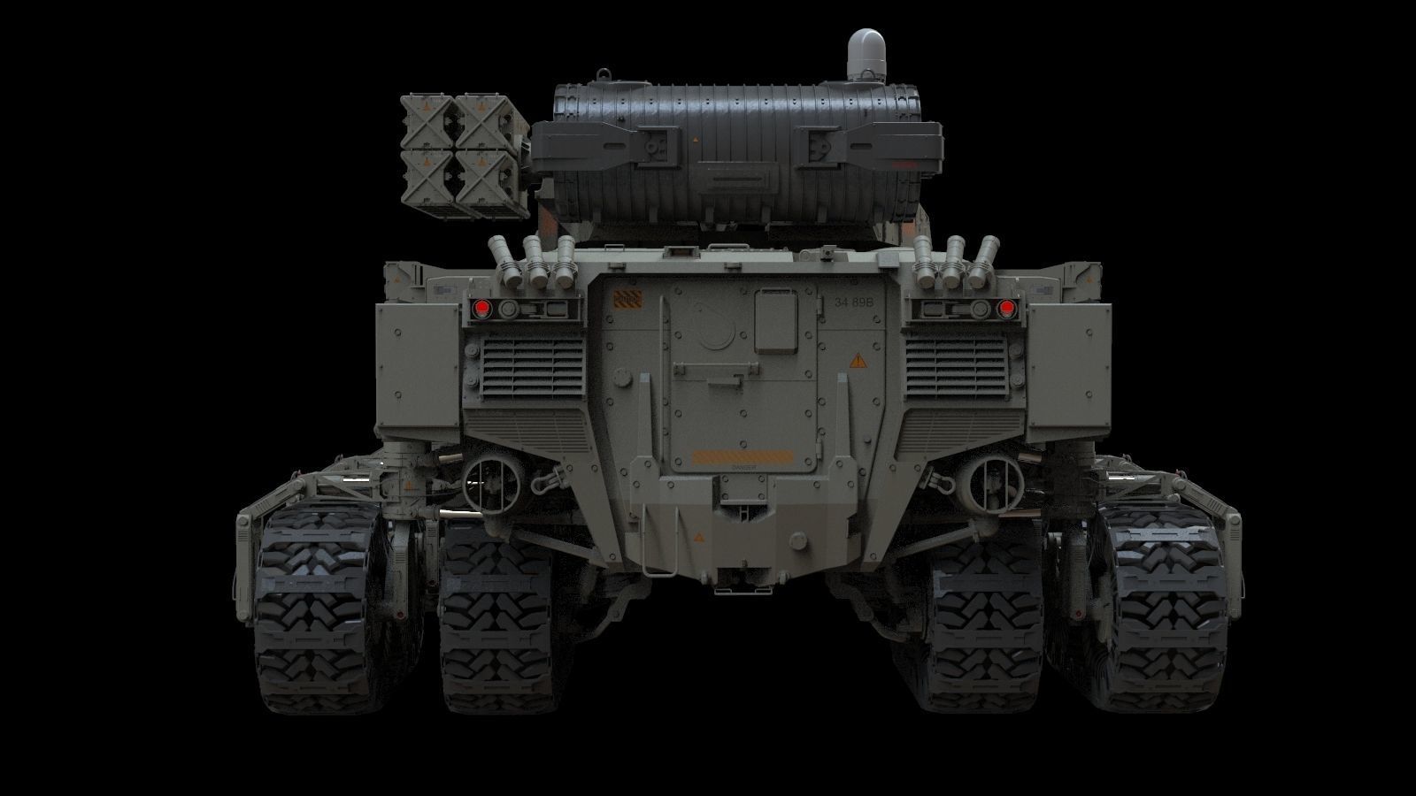 Sci fi Infantry fighting vehicle 3D model_5