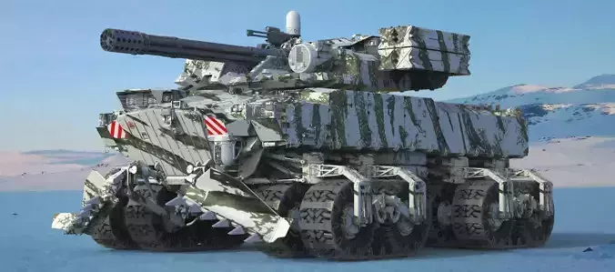 Sci fi Infantry fighting vehicle 3D model